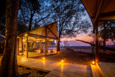 Kwara Camp de nuit , Delta de l'Okavango, Botswana
