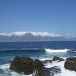 Nuage sur la montagne de la Table à Cape Town