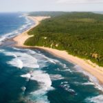 Vua aérienne de la plage du Thonga Beach