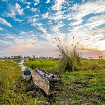 mokoro au Oddballs' Camp, delta de l'Okavango, Botswana